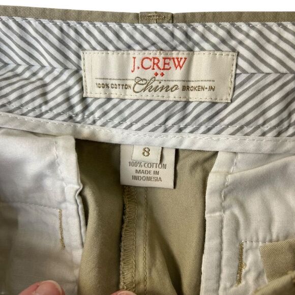 J.Crew chino shorts size 8 100 percent cotton - Picture 6 of 9